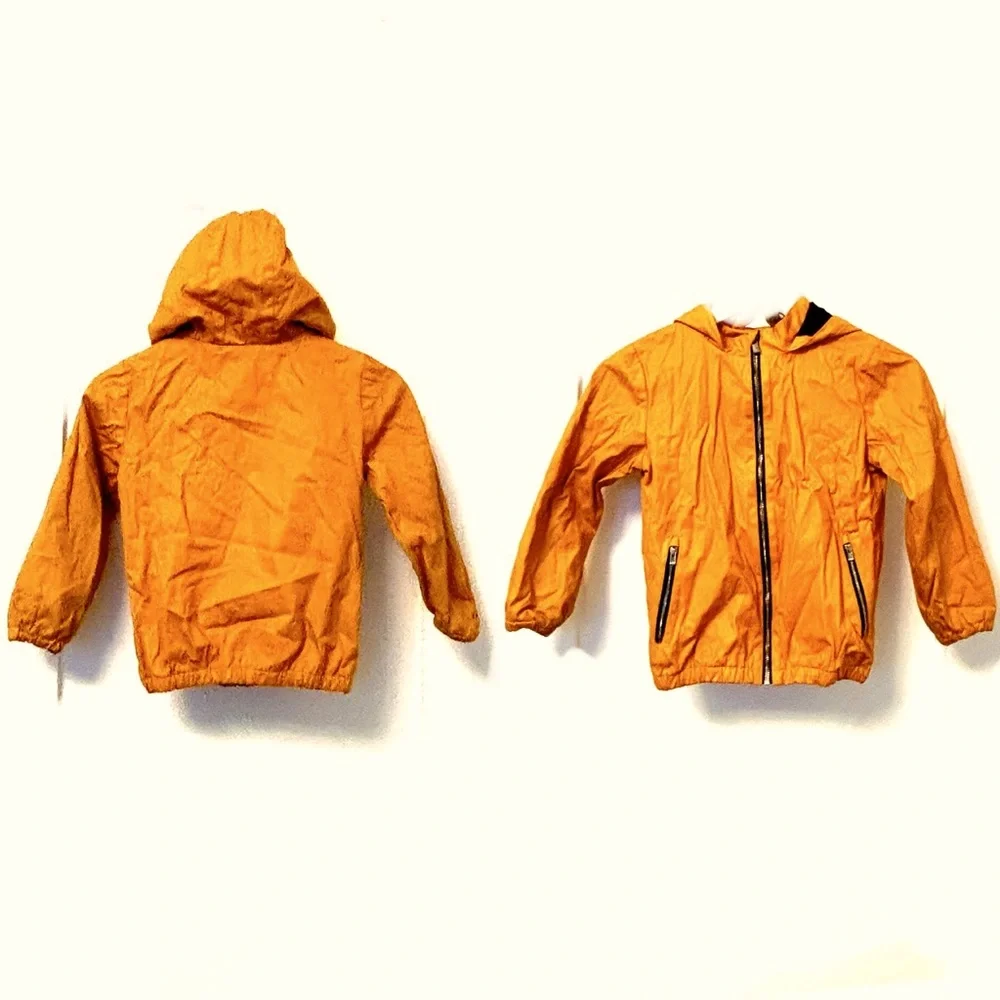 Jacadi Blue and Orange Raincoat for Stylish Weather Protection
